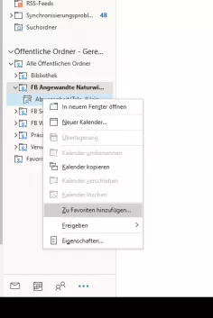 Übersicht Öffentliche Ordner