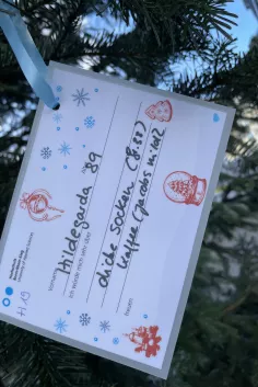 2024-11-26 Weihnachtswunschbaum Sankt Augustin Halfmann_Wunschkarte