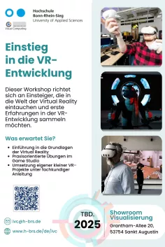 Flyer Workshop VR-Entwicklung IVC