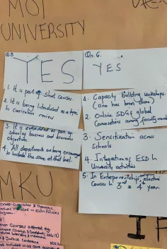 Workshop Karten - Bildung für Nachhaltige Entwicklung