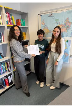 Übergabe des Sprachtandem-Zertifikats Foto Daniel Seibert 27112025