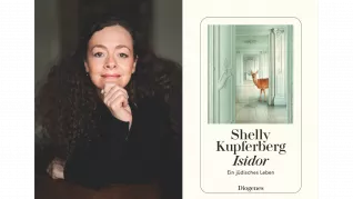 Shelly Kupferberg und Cover des Buches Isidor