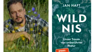 Jan Haft und Buchcover "Wildnis"