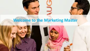 Welcome Marketing Master