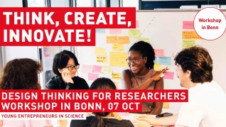 Banner YES Workshop Design Thinking for Researchers 07. Oktober 2026