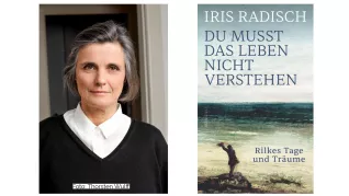 Iris Radisch und Buchcover "Du musst das Leben nicht verstehen"