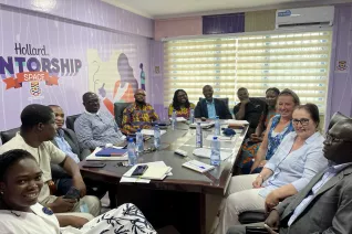 Meeting in der University of Cape Coast in Ghana