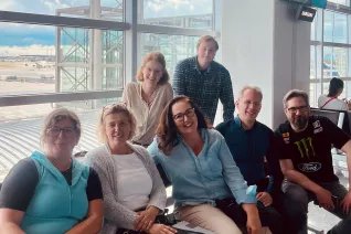 Gruppenbild am Flughafen Köln - Jordanien 2022