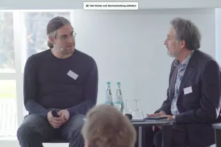 Herr Heilinger auf der Konferenz Ethik der Transformation
