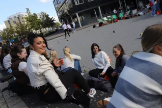 Erstsemesterbegruessung Fachschaft WiWi Rhb in StA 20230922 Foto Juri Kuestenmacher 113.JPG