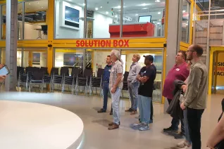 Alumni-Treffen DHL Innovation Center am 6.10.2023 Foto: Barbara Wieners-Horst