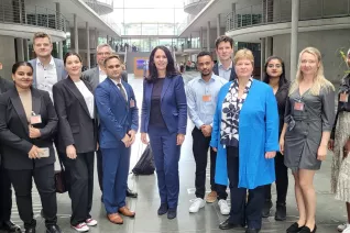 MBA Students Berlin Excursion 2023 at Bundestag