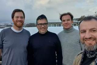 UTFPR Besuch mit Jens Friebe, Jean Patric da Costa, Derk Gonschor und Emerson Carati