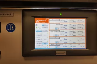 Hydrogen-Rack control display (DE)
