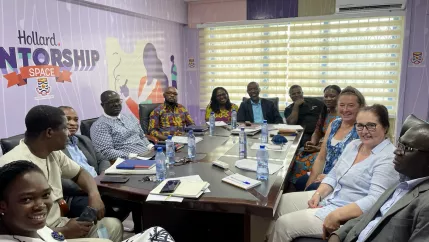 Meeting in der University of Cape Coast in Ghana