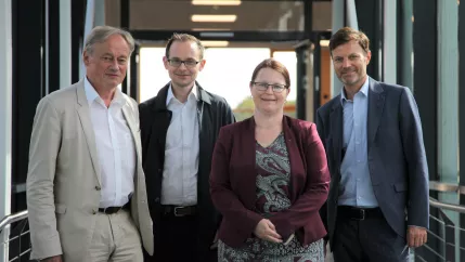 Besuch Hochschulpräsidentin Kira Kastell Hamm-Lippstadt bei Hochschulpräsident Ihne