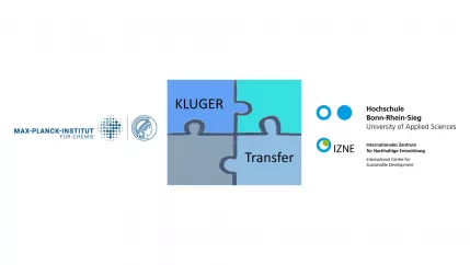 Logo Max-Planck-Institut für Chemie, KLUGER Transfer und H-BRS mit IZNE