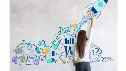 Stockphoto Start-up Wand