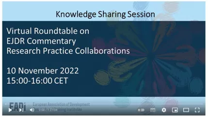 Virtual Roundtable and Knowledge Sharing Session on Research Practice Collaborations