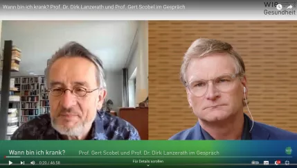 Wann bin ich krank? Prof. Dr. Dirk Lanzerath und Prof. Gert Scobel im Gespräch
