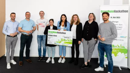 GreenBonn Hackathon 2023 - Gewinnerteam und Jury