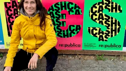 Dr. Susann Kabisch (ZEV) auf der re:publica in Berlin