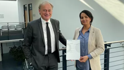 Ernennung Professorin Derya Gür-Seker Hartmut Ihne 25092023 Foto Daniela Greulich