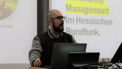 Sohiel Partoshoar Ringvorlesung Die Medienmacher:innen WiSe 23/24