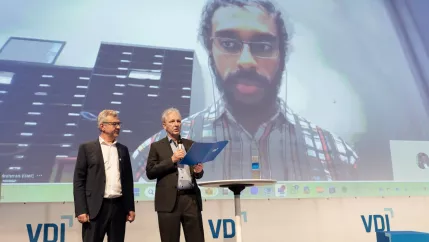 VDI Förderpreisverleihung, Platz 1 für Ahmed Faisal Abdelrahman