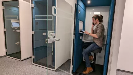 Chatbox in der Bibliothek