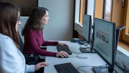 Arbeiten an PCs mit LEA im Schulungsraum