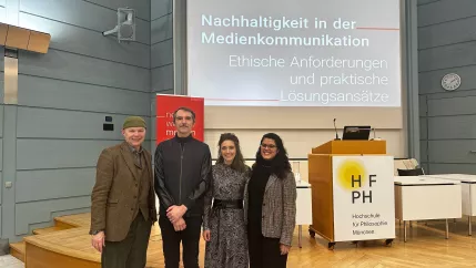 Prof. Dr. Hektor Haarkötter bei der Tagung der Fachgruppe Medienethik