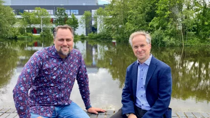 Dekanat FB05 Richard Jäger und Johannes Steinhaus