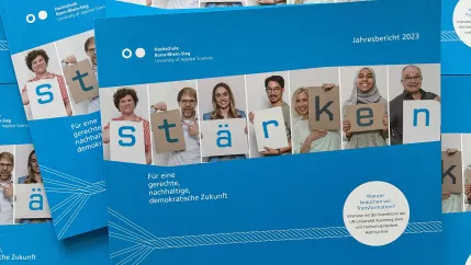 Titelseite Jahresbericht H-BRS 2023 