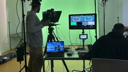 b future Festival 24_ Studioaufbau_Foto Alexander Buss