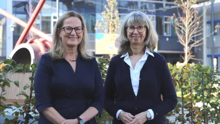 2024-11-04 Neue H-BRS-Präsidentin Marion Halfmann mit Kanzlerin Angela Fischer_Foto Martin Schulz (2) 