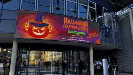 LED Werbung. Halloween Gaming Special im GameStudio