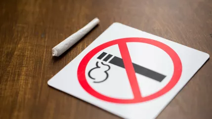 Symbolbild Rauchverbot Cannabisverbot Rauchfreier Campus