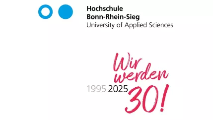 Logo 30 Jahre H-BRS 3 zu 2