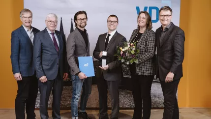 VDI Förderpreis Verleihung 16012025 in Köln Doktorand Alexander Jaekel ANNA ausgezeichnet
