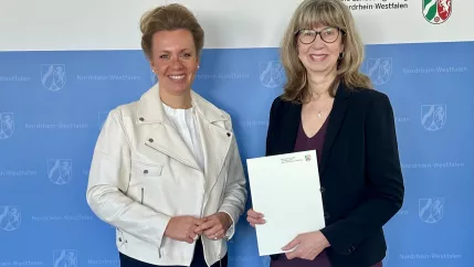 Angela Fischer zweite Amtszeit mit Ina Brandes 2025-03-21 Foto MKW