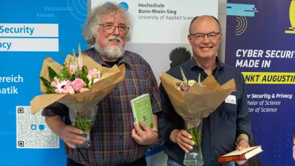 Last Lecture Prof. Norbert Jung und Prof. Karl Jonas 04042025 Foto Miriam Kist