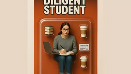 Action Figur Studentin (Mit KI erstellt) 