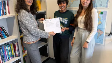 Übergabe des Sprachtandem-Zertifikats Foto Daniel Seibert 27112025