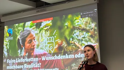 Lara Hutt Fairtrade Vortrag Zwischenrufe zur Sozialpolitik 2026 Foto H-BRS