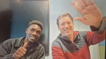 Talk on Entrepreneurship 19122025 Jonothan Birkett und Samuel Atiye Foto Küpper