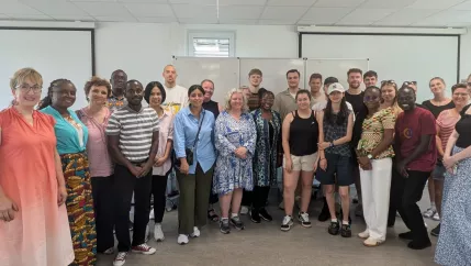 Visitors from Ghana Kosovo Jordan and Vietnam joined the Global Culuture and Management class
