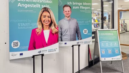 people empowered by Start-up-Manufaktur - Ausstellung Bib