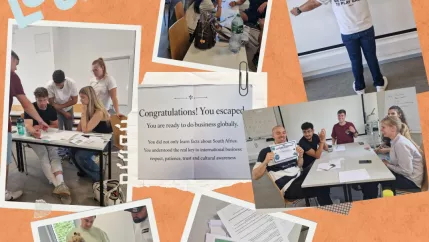 Escape Room statt Präsentation Collage, Foto: Eileen Küpper