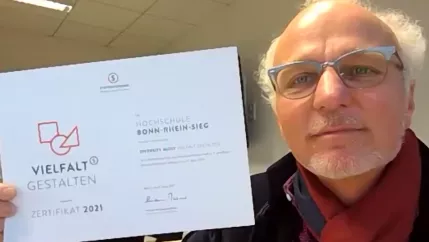 Juergen Bode mit Zertifikat Vielfalt gestalten 20210309 Sceenshot